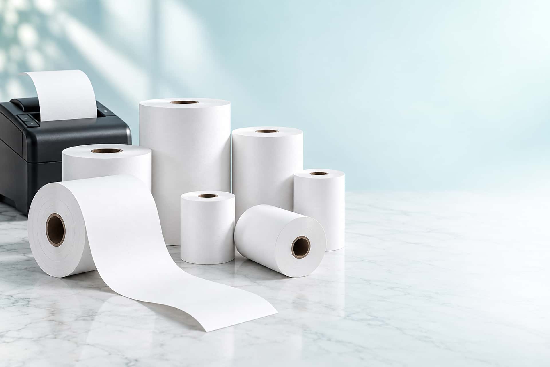 White Orchid BPA free thermal POS paper rolls
