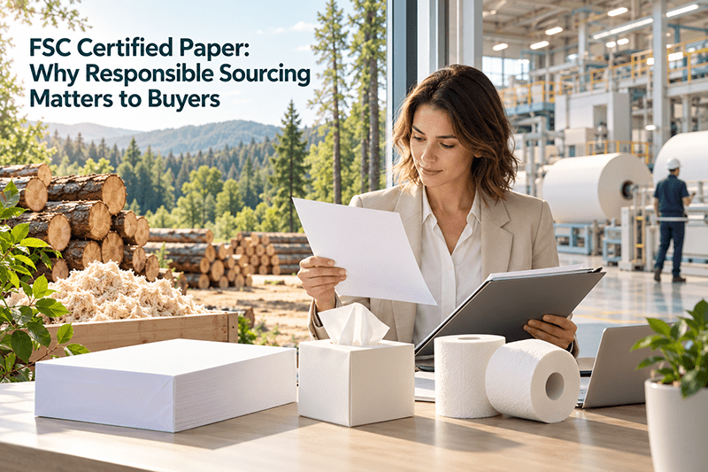 FSC certified paper and tissue products from responsibly managed forests