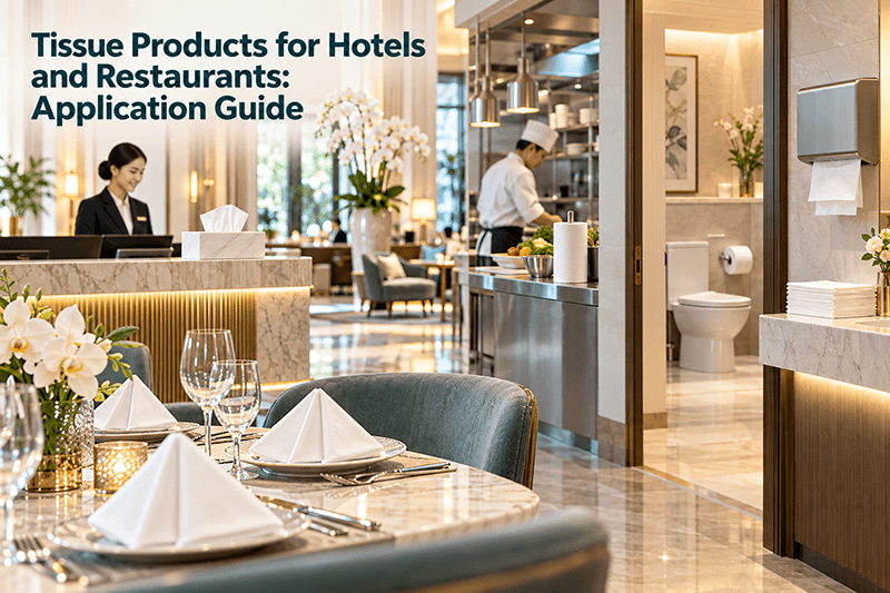 Tissue products for hotels and restaurants napkins toilet rolls and towels