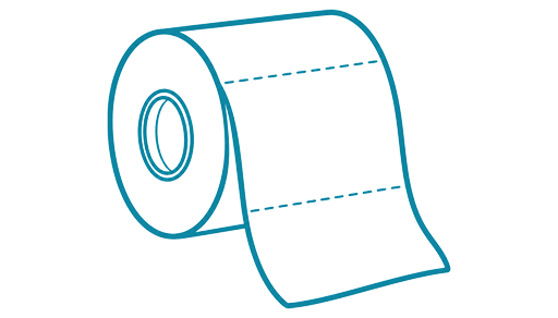 500 Sheets per Roll - Eco Toilet Rolls by White Orchid